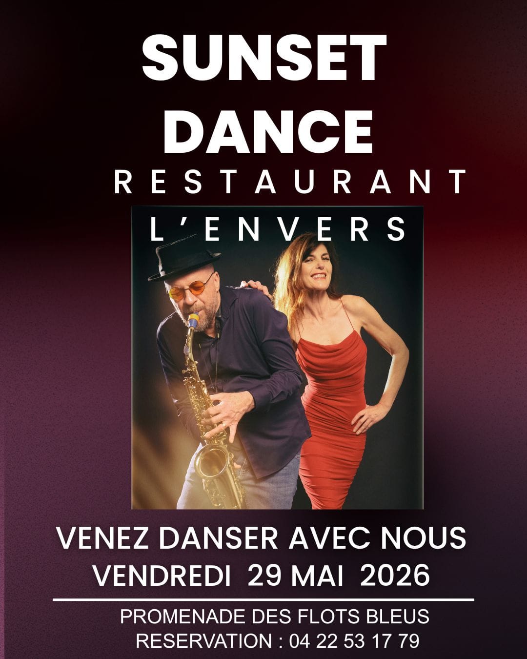 Affiche — Sunset Dance, vendredi 29 mai 2026 à L'Envers
